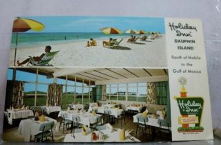 Alabama Al Holiday Inn Dauphin Island Postcard Old Vintage Card View Standard Pc
