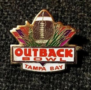 Vintage Outback Steakhouse Outback Bowl Tampa Bay Pin Euc