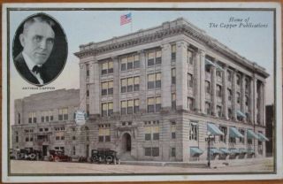 Topeka,  Ks 1915 Advertising Postcard: Arthur Capper Publishing Building - Kansas