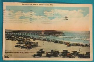 Jacksonville,  Florida Jacksonville Beach 1927 Post Card