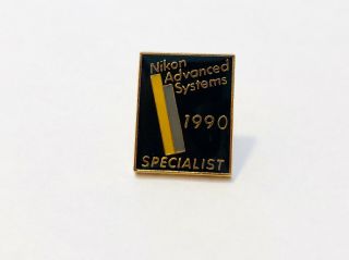 Nikon Nps 1990 Pin Gadget Tie Clip Badge Lapel Pins Vintage