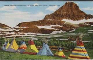 Indian Tepees – Logan Pass – Glacier National Park – Montana – Grant Photo