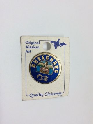 Princess Cruise Line Ship Cheechako Alaskan Art Alaska Lapel Pin