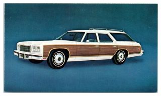1975 Chevrolet Caprice Estate Station Wagon Postcard 5c