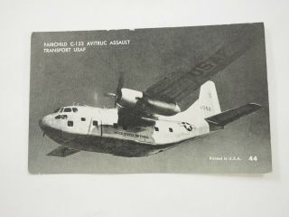 Fairchild C - 123 Avitruc Assault Transport Usaf Post Card 3.  5 X 5.  5