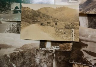 17 Different Real Photo Postcards,  1901 - 07 Colombia River,  Pacific Highway Views