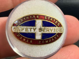 Northern States Power Company Safety Service Award Pin.  Very Old,  Pin.