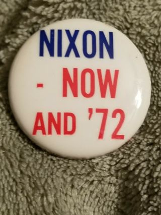 Vintage Nixon Political Campaign Pinback Button 1 1/4 " President