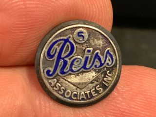 Reiss Associates 5 Year Sterling Silver Service Award Pin.