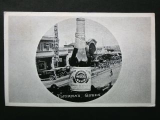 1920s Tijuana Mexico Postcard Advertises Mexicali Cerveza / Beer