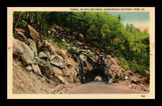 Dr Jim Stamps Us Tunnel Shenandoah National Park Virginia View Postcard