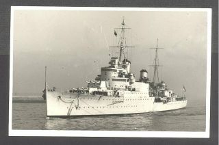 Orig Real Photo Royal Navy H.  M.  S.  Southampton