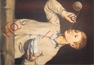 Picture Postcard Museu Calouste Gulbenkian,  Boy Blowing Bubbles,  E.  Manet