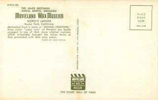 Buena Park California Movieland Wax Museum Marx Brothers Animal Crackers 1965 2