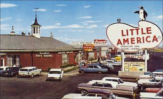 Roadside Travel Center,  Penguin Sign,  Sinclair Gas,  Cars,  Little America,  Wy.