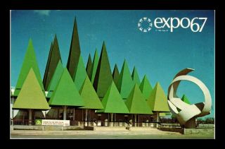 Dr Jim Stamps Expo Montreal Canada Pulp Paper Pavilion Chrome View Postcard