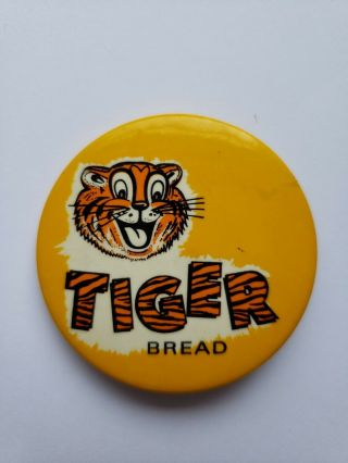 Vintage Tiger Bread Pinback Button