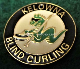 Kelowna Blind Curling Pin B.  C.  Canada With Ogopogo