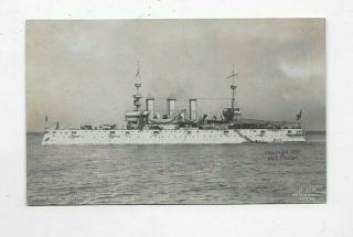 1906 Rotograph Photo Postcard Us Navy Ship Uss York Acr - 2 Cruiser R935