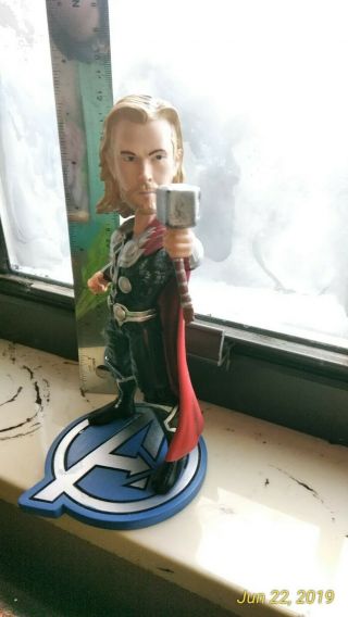 Thor 2 Blue Bobblehead Doll Marvel Avengers Figurine Age Of Ultron Collectors