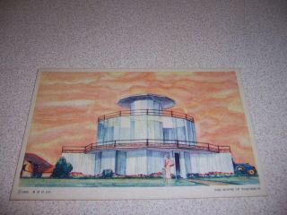 The House Of Tomorrow At 1933 Century Of Progress Worlds Fair Postcard