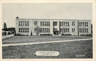 Steelville Missouri Steelville High School 1963 B&w Postcard