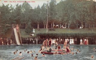 Glenwood Springs Colorado Hotel Pool Beach Bums On Float Slide Ladies Watch 1911