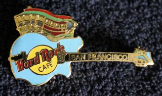 Hard Rock Cafe Pin - San Francisco Cable Car Trolley Guitar