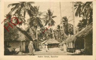 Picture Postcard; Zanzibar,  Native Street