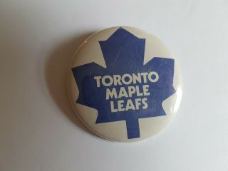 Toronto Maple Leafs And Winnipeg Jets Hockey Nhl Pinback Badge Buttons Vintage