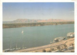 Bf477 General View Of The West Bank An The Nile Africa Egypt