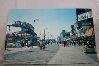Jersey Nj Atlantic City Boardwalk Postcard Old Vintage Card View Standard Pc