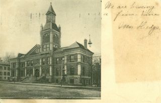 Circleville,  Oh.  " Having A Fine Time " 1907 Court House View