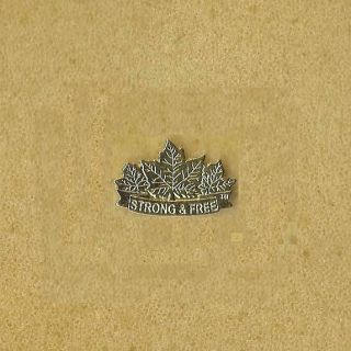 Canada Strong And Gold Lapel Pin