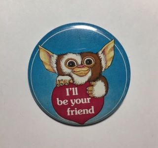 Gremlins Gizmo Vintage Pin 1984 I’ll Be Your Friend