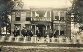 Wisconsin Rppc Postcard: The Milton House,  Underground Railroad Helped Slaves