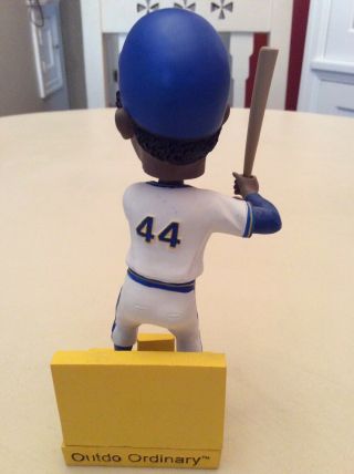 2010 Milwaukee Brewers Hank Aaron Bobblehead Re Glued At The Ankles.  No Box. 5