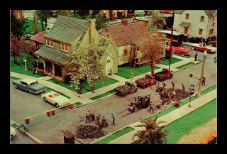 Us Postcard Roadside America Miniature Indoor Village Shartlesville Pennsylvania