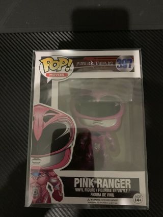 Funko Pop Movies Power Rangers Pink Ranger 397 Vinyl Figure In Soft Case