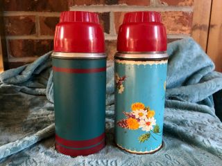 2 Vintage Thermos Bottles King Seeley And Jc Higgins (sears)