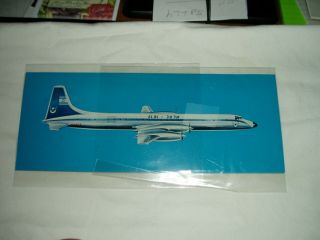 Vintage " El Al Israel Air Lines " Post Card 9 " X 3 1/4 "