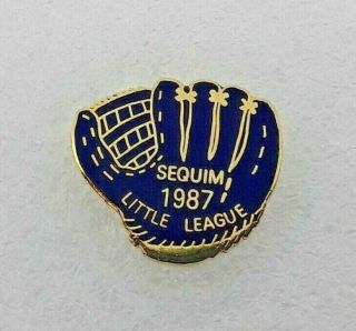 1987 Sequim Little League Baseball Lapel Hat Pin - Sequim,  Washington