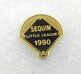 1990 Sequim Little League Baseball Lapel Hat Pin - Sequim,  Washington