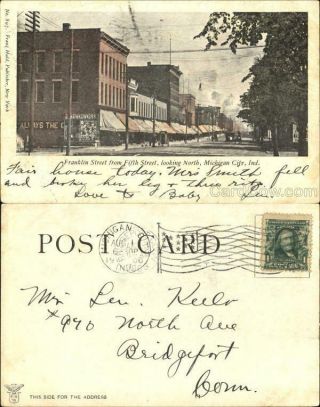 1906 Michigan City,  In Franklin Street,  Fifth Street Laporte County Indiana