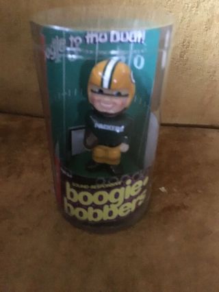 Green Bay Packers Sound Responsive Boogie Bobbers Mini Bobblehead/nodder/bobble