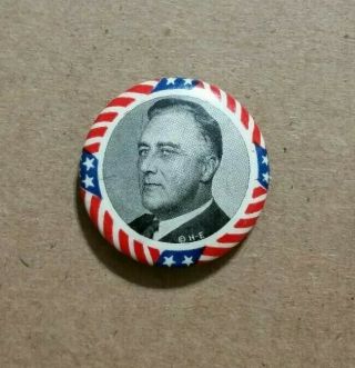 Franklin D.  Roosevelt Presidential Campaign Pin,  1930 