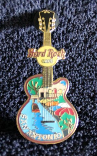 Hard Rock Cafe Pin - San Antonio River Guitar (texas)