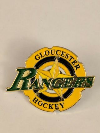 Gloucester Rangers Hockey Pin Ottawa Minor Major Atom Aa Logo Lapel Junior