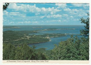 Vintage Postcard Of Ingonish,  Nova Scotia,  Taken From The Cabot Trail.