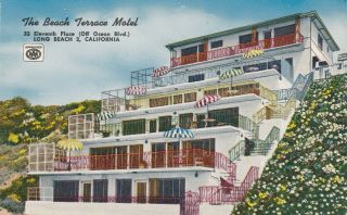 (v) Long Beach,  Ca - The Beach Terrace Motel - Exterior And Grounds